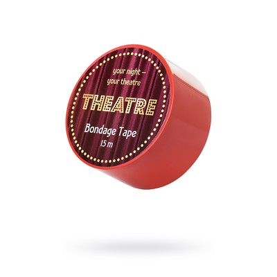 Бондажный скотч Toyfa Theatre, цвет красный, 15 м