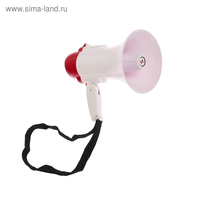 УЦЕНКА Мегафон ручной Luazon Rad-01, 15 Вт, дальность до 200 м, запись 10 сек, 3 режима, белый - Фото 1