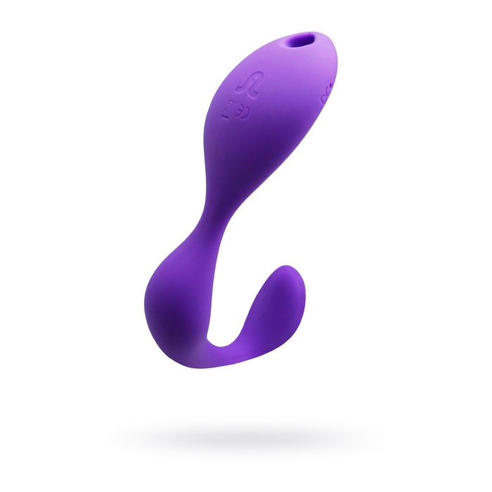 Вибромассажер Adrien Lastic Mr.Hook, силикон, цвет фиолетовый, 12 см