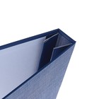 Папка "Дипломный проект" А4 бумвинил, гребешки/сутаж, без бумаги, синяя (вместимость до 300 листов) - Фото 3