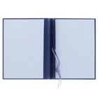 Папка «Курсовая работа» А4, бумвинил, гребешки/сутаж, (без бумаги) синяя 10КР01 - Фото 3