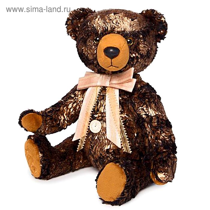 Мягкая игрушка «Медведь БернАрт», цвет золотой металлик, 34 см - Фото 1