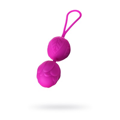 Вагинальные шарики Eromantica Blossom, силикон, фиолетовый, 3,5 см