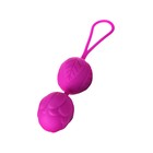 Вагинальные шарики Eromantica Blossom, силикон, фиолетовый, 3,5 см - Фото 2