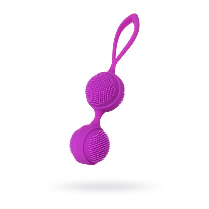 Вагинальные шарики с ресничками JOS NUBY, цвет фиолетовый, d=3,8 см