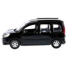Машина металлическая инерционная Renault Kangoo, цвет черный, 12 см - Фото 3