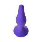 Анальная пробка «Штучки-Дрючки», размер M, силикон, фиолетовый, 12,5 см - Фото 2