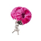 Меховые наручники Штучки-дрючки, цвет розовый - Фото 2