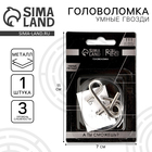 Головоломка Игры разума «Умные гвозди» №7,на блистере - Фото 1