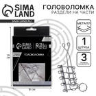 Головоломка металлическая «Игры разума. Раздели на части» №2 - Фото 1