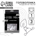 Головоломка металлическая «Игры разума. Раздели на части» №3 - Фото 1