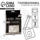 Головоломка металлическая «Игры разума. Раздели на части» №6 - Фото 1