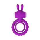 Эрекционное кольцо на пенис JOS GOOD BUNNY, силикон, фиолетовый, 9 см - Фото 2
