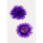 Пэстис с пухом Erolanta Lingerie Collection, круглые, фиолетовые - Фото 2