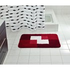 Коврик для ванной комнаты Coins, красный, 55x50 см - Фото 2