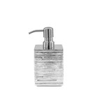 Дозатор для жидкого мыла Brick Silver, серебряный - Фото 1