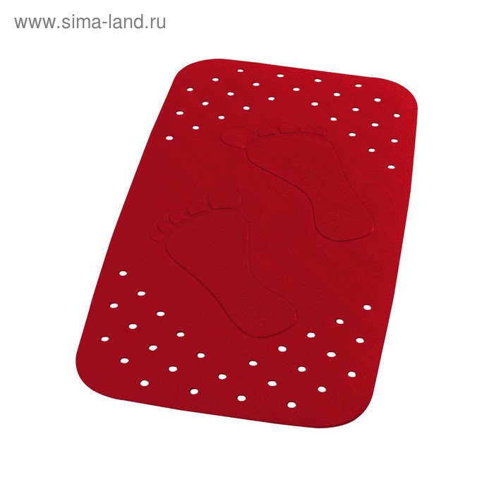 Коврик противоскользящий Plattfuß, красный, 38x72 см - Фото 1