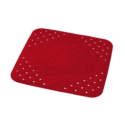 Коврик противоскользящий Plattfuß, красный, 54x54 см