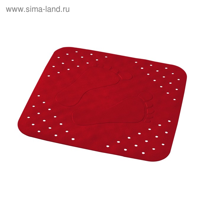Коврик противоскользящий Plattfuß, красный, 54x54 см - Фото 1