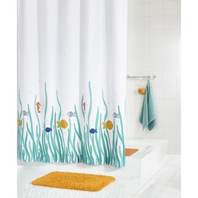 Штора для ванных комнат Atlantis, цветная, 180х200 см