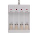 Зарядное устройство Luazon для 4х аккумуляторов АА или ААА UC-24, USB, ток заряда 250 мА, белое - Фото 3