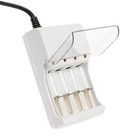 Зарядное устройство для четырех аккумуляторов АА или ААА CHR-56, 1 м, ток заряда 180 мА, белое - Фото 4