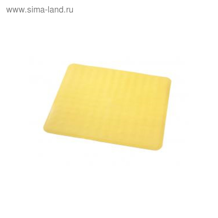Коврик противоскользящий Basic, желтый, 51x51 см - Фото 1