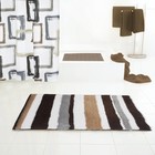 Коврик для ванной комнаты Tutu, бежевый/коричневый, 55x50 см - Фото 2