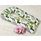 Наволочка к подушке для беременных U-образная, размер 35 × 340 см, принт кактусы - фото 298391814