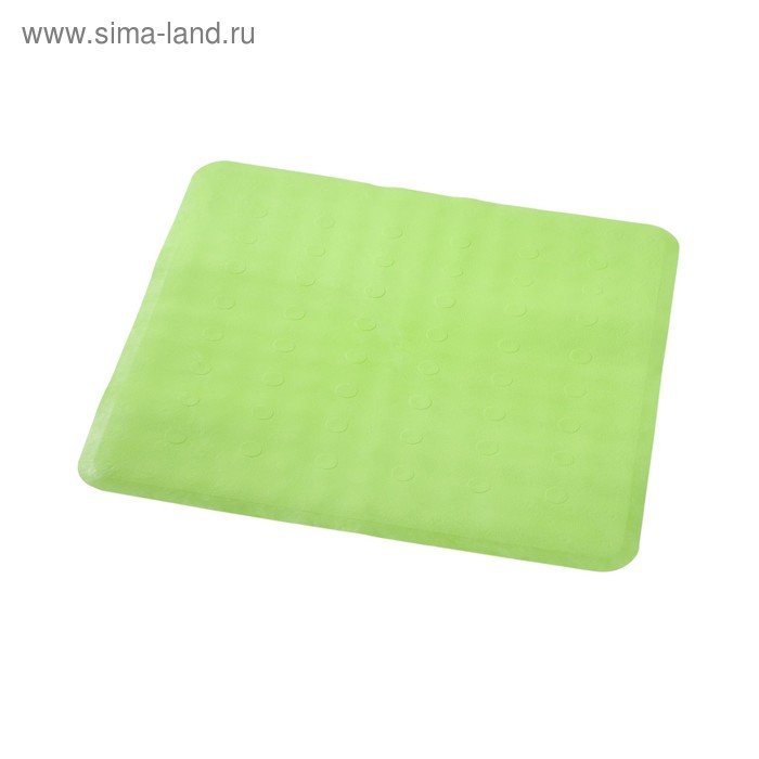 Коврик противоскользящий Basic, зеленый, 51x51 см - Фото 1