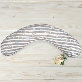 Наволочка к подушке для беременных, размер 25 × 170 см, принт радуга
