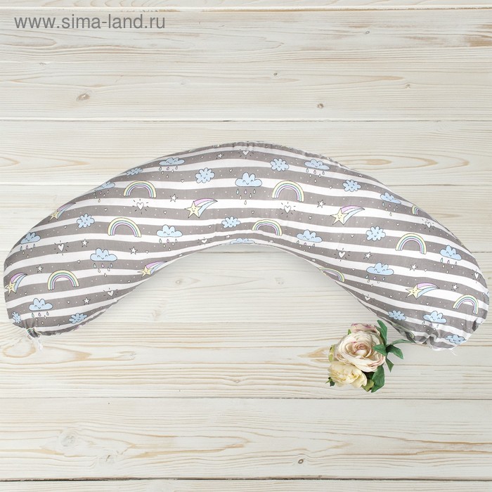 Наволочка к подушке для беременных, размер 25 × 170 см, принт радуга - Фото 1