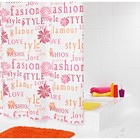 Штора для ванных комнат Glamour, цвет красный, 180x200 см - Фото 1