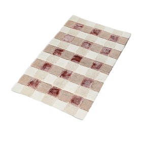 

Коврик для ванной комнаты Carre, розовый, 60x90 см