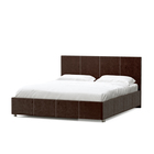 Кровать «Атриум» без ПМ, 140×200 см, экокожа, цвет горький шоколад - Фото 4