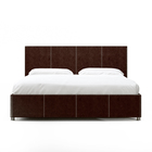 Кровать «Атриум» без ПМ, 140×200 см, экокожа, цвет горький шоколад - Фото 6