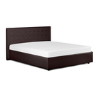 Кровать «Космопорт» с ПМ, 160×200 см, экокожа, цвет горький шоколад - Фото 3
