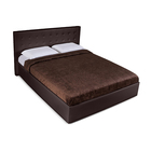 Кровать «Космопорт» без ПМ, 140×200 см, экокожа, цвет горький шоколад - Фото 5