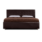 Кровать «Космопорт» с ПМ, 140×200 см, экокожа, цвет горький шоколад - Фото 5