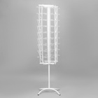 Буклетница вращающаяся для печатной продукции, 62 кармана (8 А4, 54 А5 +А 6), 45.5×41×180.5 см, цвет белый - Фото 3