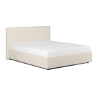 Кровать «Космопорт» без ПМ, 140×200 см, экокожа, цвет ванильное суфле - Фото 2