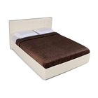 Кровать «Космопорт» без ПМ, 140×200 см, экокожа, цвет ванильное суфле - Фото 5