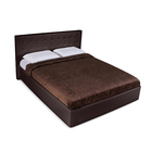 Кровать «Космопорт» без ПМ, 160×200 см, экокожа, цвет горький шоколад - Фото 5