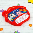 Музыкальная игрушка-пианино «Домик», 16 весёлых песенок, работает от батареек, в пакете - фото 24506165