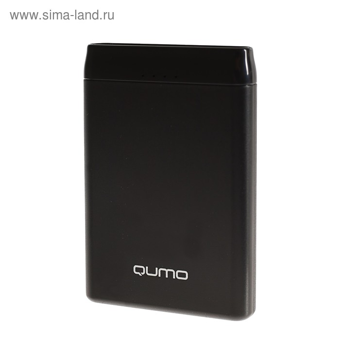 Внешний аккумулятор Qumo PowerAid, 5000 мАч, 2 USB, 2.4 А, USB/Type C, черный - Фото 1