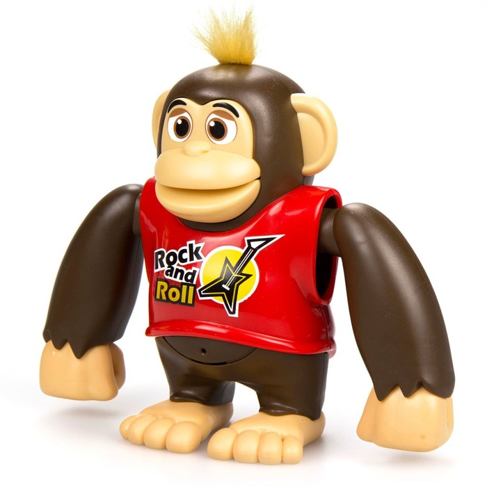 Робот-обезьянка «Чимпи», красная - фото 1905551597
