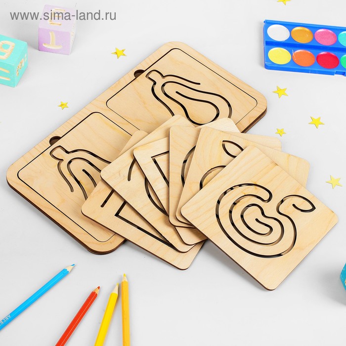 Линейки для рисования двумя руками, 10 дощечек, межполушарные доски - Фото 1