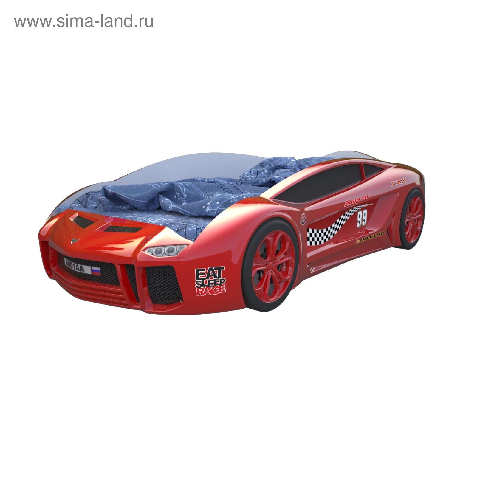 Кровать машинка Next 2 «Ламба», цвет красный (4330792) - Купить по цене ...