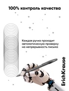 Стираемая ручка ErichKrause. R-301 Magic Gel, гелевая, чёрный стержень, узел 0.5 мм - Фото 5