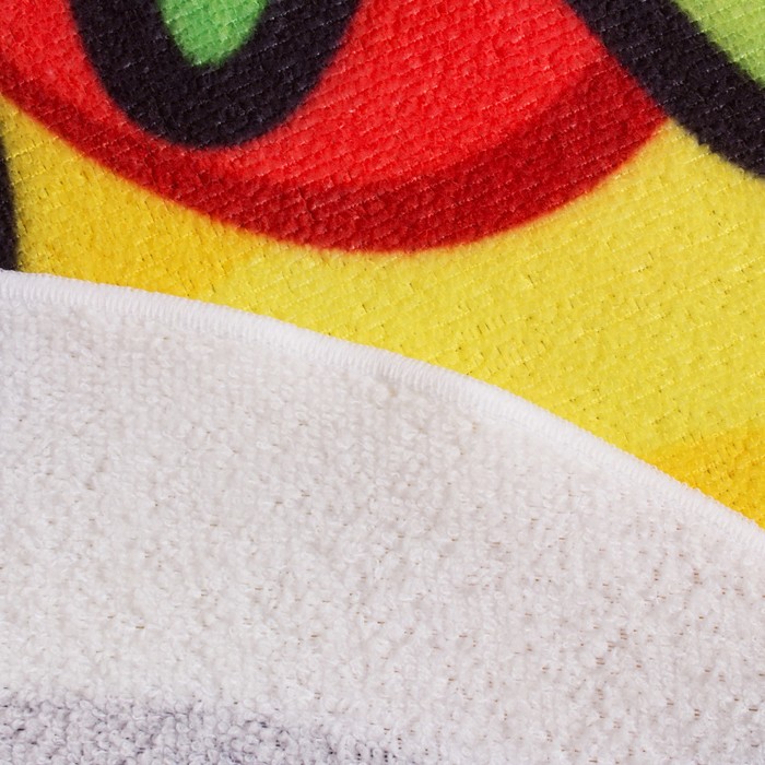 Полотенце пляжное «Гамбургер», 134 × 150 см, 100 % п/э - фото 1896727993